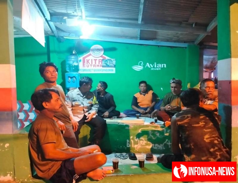 Ngawangkong! Bhabinkamtibmas Jaga Kamtibmas Lingkungan Bersama Warga