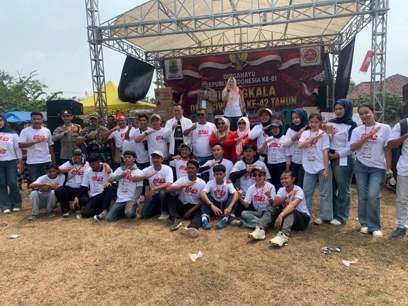 Bhabinkamtibmas Polsek Telagasari Laksanakan Pengamanan Giat Milangkala Desa Ciwulan