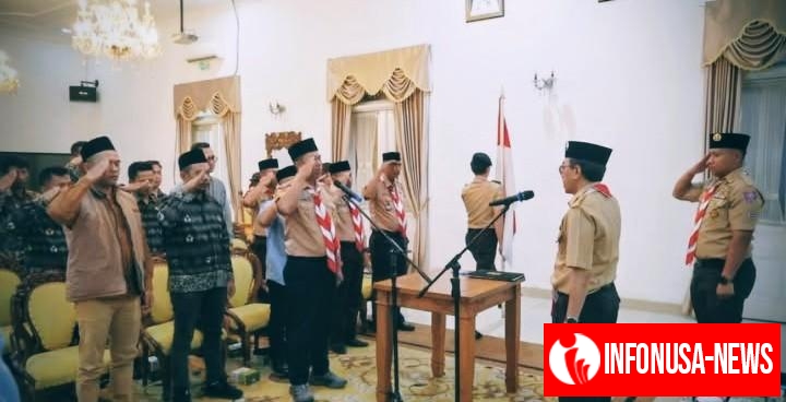 Ketua Kwarcab Kabupaten Sukabumi H. Ade Suryaman Lantik Pengurus Mabisaka dan Pinsaka Adhyasta Pemilu