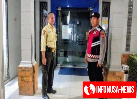 Bripka Satim Kembali Kunjungi Bank Bank BRI Gempol Patroli Prekat Polsek Banyusari di Malam Hari