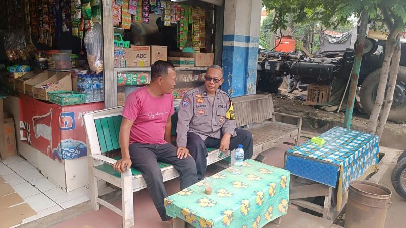 Bhabinkamtibmas Pangulah Utara Sambangi Desa Tampung Aspirasi Warganya