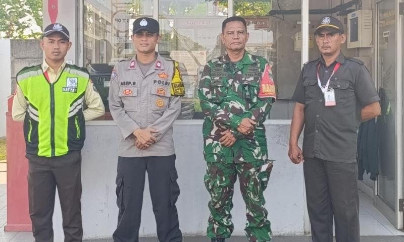 Potret Sinergi, Patroli Personel TNI-Polri Sasar Security PT. Daya Adi Cipta Motora di Telukjambe Timur