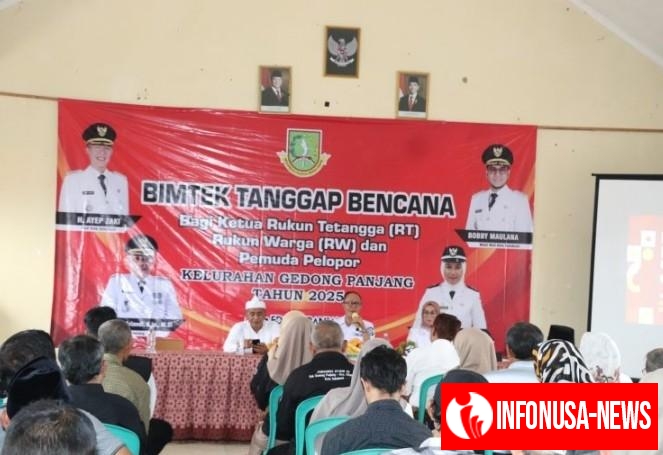Tingkatkan Kesiapsiagaan, Kelurahan Gedong Panjang Kota Sukabumi Libatkan RT, RW dan Pemuda Pelopor Dalam Penanggulangan Bencana