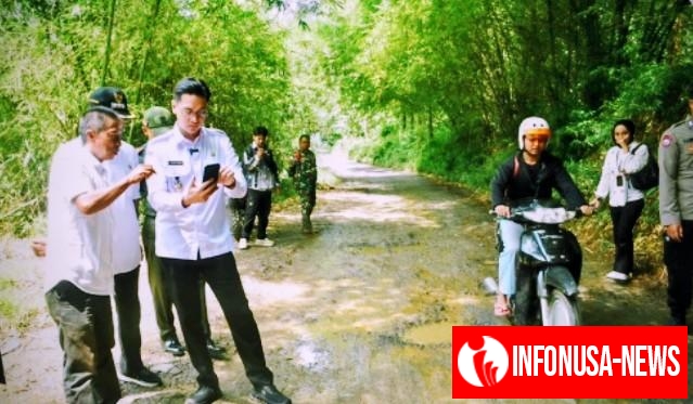 Jalan Burujul–Sanca Perbatasan Sumedang dengan Indramayu Diperbaiki dan Diperlebar