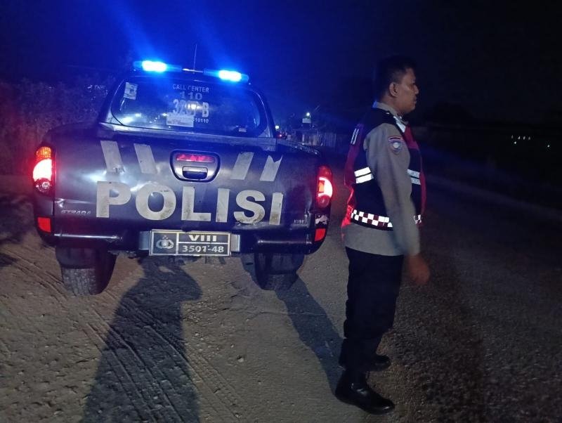 Polsek Telagasari Jaga Wilayah Perbatasan Cegah Gukamtibmas Malam