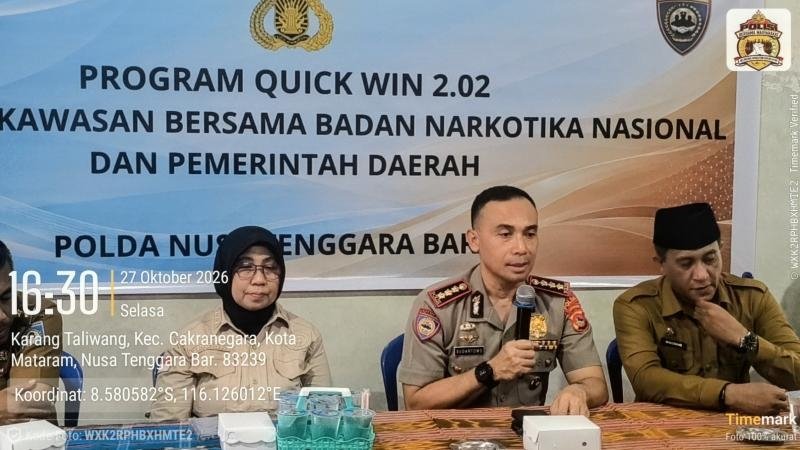 Pasca Operasi Sarang Narkoba, Polda NTB Gandeng Pemkot dan BNNK Bina Warga Karang Bagu