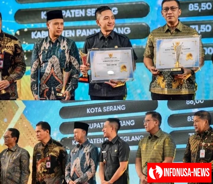 Bupati Lebak Moch. Hasbi Asidiki Jayabaya Raih Penghargaan Predikat Sangat Baik Pengelolaan Keuangan dan Aset Daerah Tingkat Provinsi Banten.