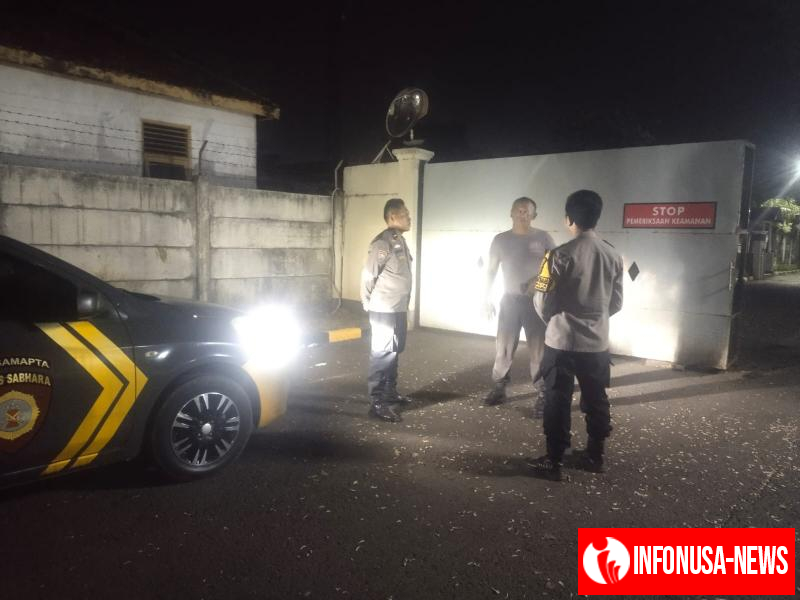 Patroli Malam Polsek Kotabaru Sambangi Pabrik Himbau Satpam