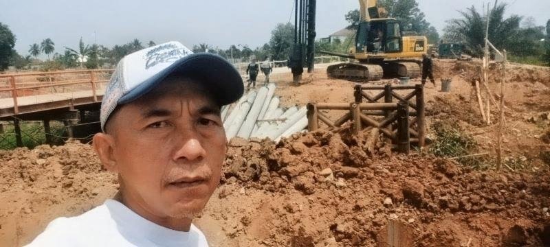 Harapan Baru Warga Pemulutan, Jembatan Pipa Talang Peramuan Kini Dibangun Permanen