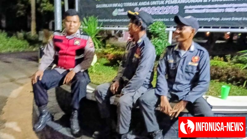 Upaya Bhabinkamtibmas Polsek Telagasari Bina Warga Desa Dalam Giat Siskamling