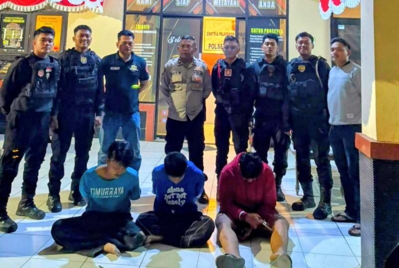 Respons Cepat Laporan Warga, Polres Karawang Amankan Tiga Terduga Pelaku Tawuran di Lemahabang