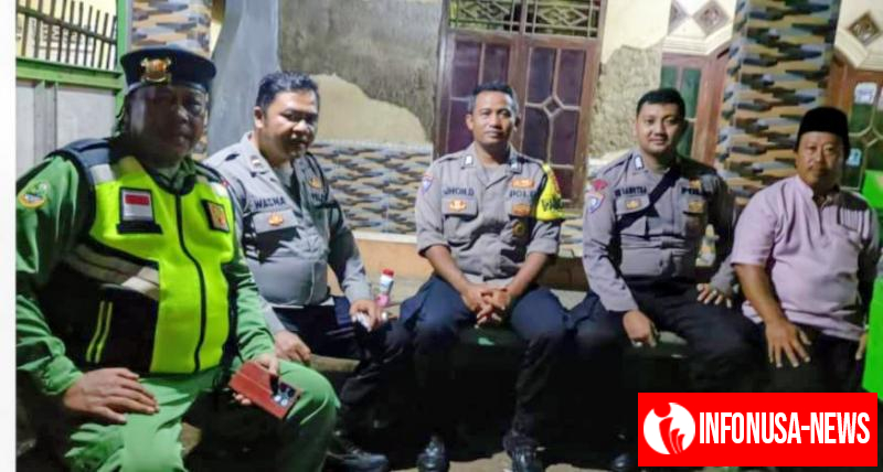 Terus Tingkatkan Patroli Dinihari Anggota Polsek Pedes Himbau Masyarakat