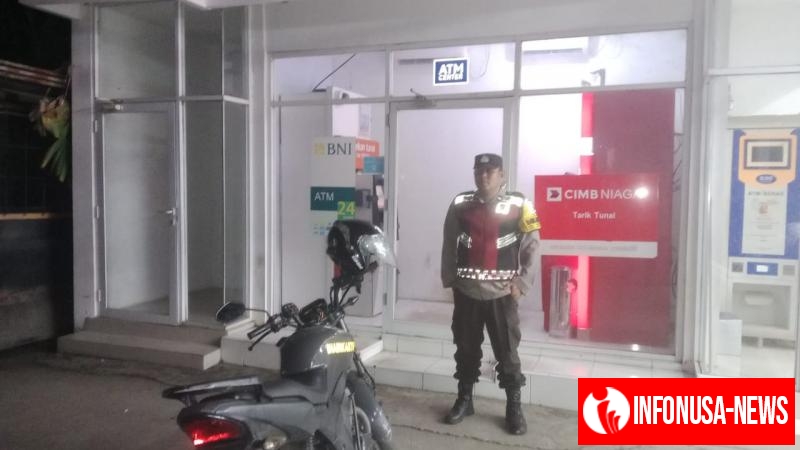 Cegah GU Kamtibmas di Mesin ATM CIMB NIAGA Batujaya oleh Anggota Polsek Batujaya