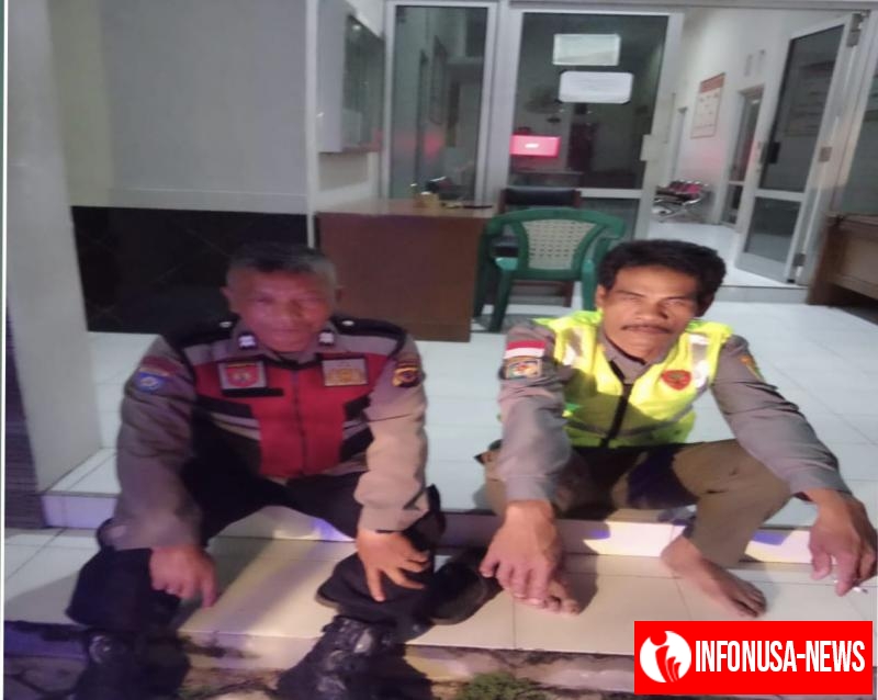 Personil Polsek Tegalwaru Patroli Malam Colling System Sambang Warga di Kantor Desa Cigunungsari
