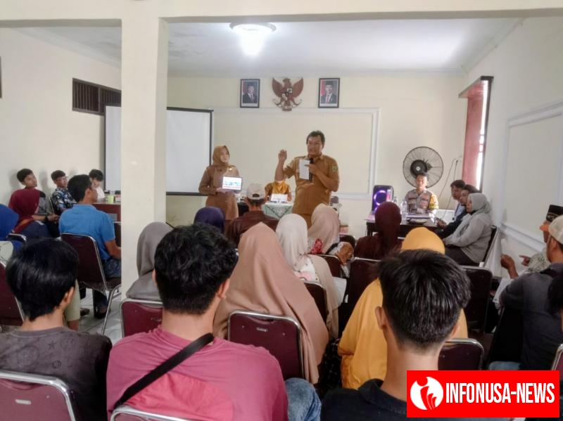 Polsek Kotabaru Monitoring Kegiatan Sosialisasi dan Simulasi Pilkades Sarimulya