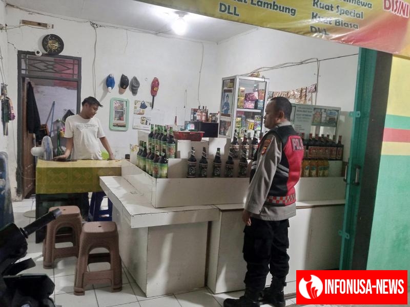 Antisifasi Gukamtibmas Diwilayah Hukum Polsek Tempuran, Himbau Toko Jamu Agar Tidak Menjual Miras