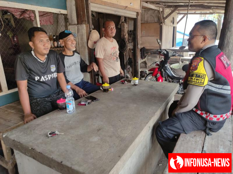 Cegah Penyebaran TPPO ke Desa Binaan, Bhabinkamtibmas Polsek Telagasari Himbau Warga Waspada