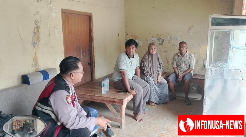 Upaya Kanit Sabhara Polsek Batujaya menyampaikan himbauan Kamtibmas dan Stop Judi Online