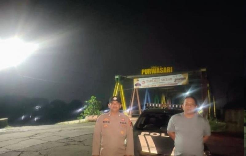 Antisipasi Kejahatan Jalanan Malam, Polsek Purwasari Gelar Patroli KRYD di Jalur Protokol