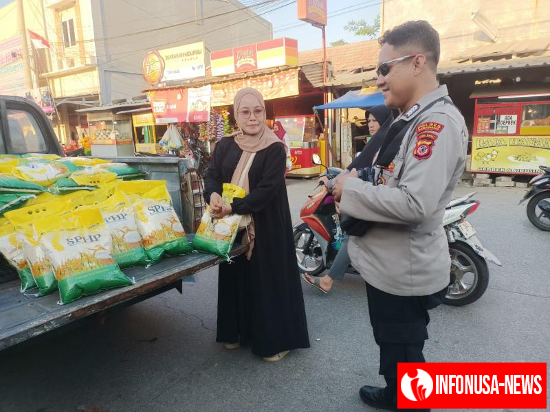 Upaya Polsek Purwasari Sediakan Beras SPHP Murah Untuk Masyarakat di Wilayah Binaan