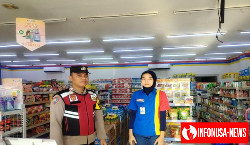 Giat Anggota Patroli Perekat Supermarket Indomaret Gempol Guna Antisipasi Kejahatan