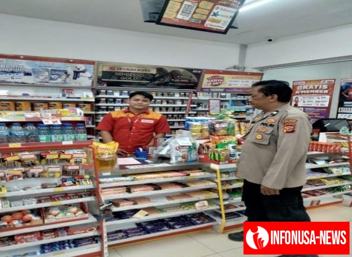 Giat Patroli Perekat Supermarket Alfamart Gempol Guna Antisipasi Kejahatan di Wilayah Hukum