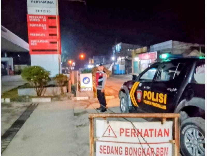 Polsek Pangkalan Laksanakan Patroli Perintis di Objek Vital Pertamina Guna Kontrol Situasi Kondusifitas