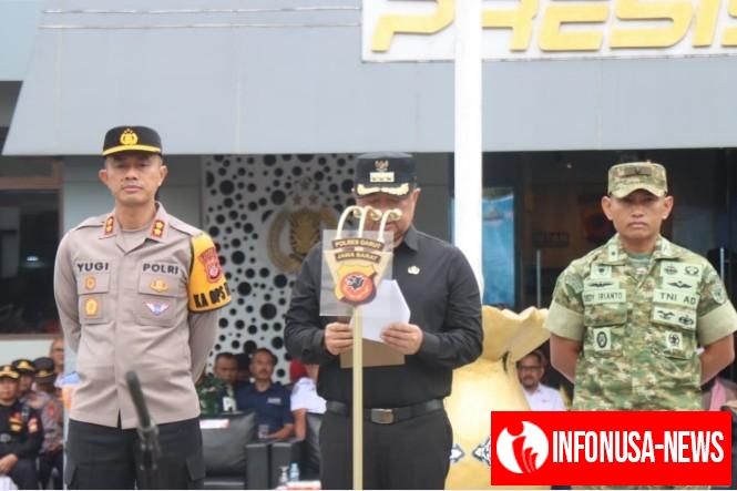 Jelang Nataru, Bupati Garut Didampingi Kapolres Beserta Dandim 0611/Garut Pimpin Apel Gelar Pasukan Operasi Ketupat Lodaya 2025