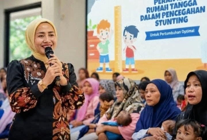 GEMPUR di Karangbahagia, Nia Yuniawati Ajak Keluarga Biasakan Konsumsi Protein dan Sayur untuk Cegah Stunting