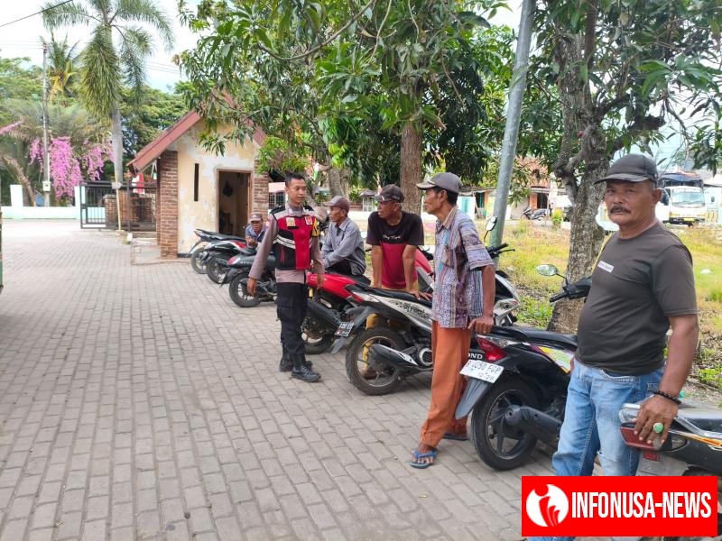 Anggota Polsek Batujaya Antisipasi GU Kamtibmas di Tempat Wisata Museum Candi Jiwa Batujaya