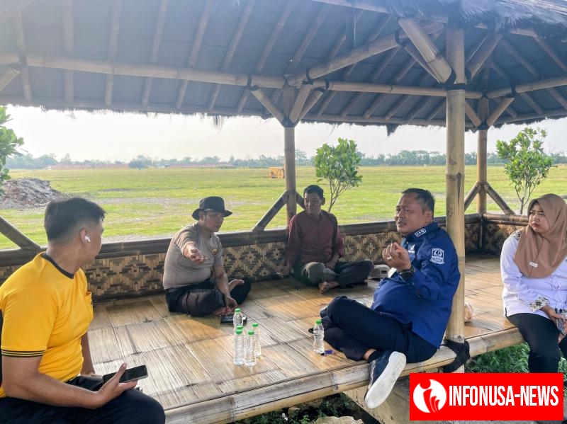 Kapolsek Kotabaru Silaturahmi Bersama Wakil Bupati Karawang H. Maslani, Bahas Ketahanan Pangan