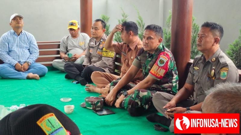 Bhabinkamtibmas Desa Jomin Barat Hadiri Peletakan Batu Pertama Koperasi Merah Putih