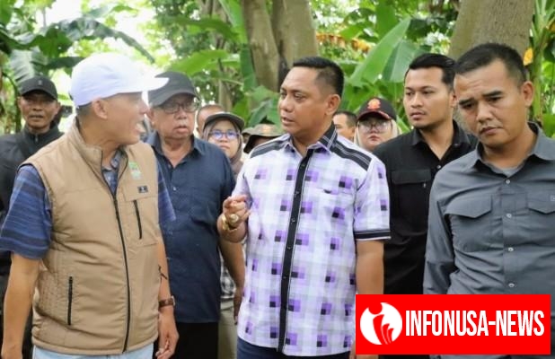 Plt Bupati Bekasi Asep Surya Atmaja Tinjau Lokasi Tempat Pembuangan Sampah Liar di Kelurahan Kebalen Kecamatan Babelan