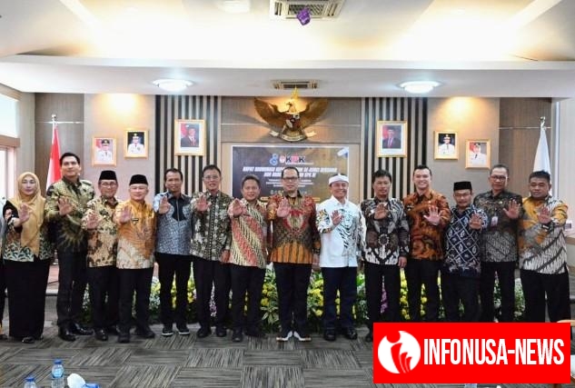 Kabupaten Kuningan Menjadi Tuan Rumah Pelaksanaan Rakor Perkuat Sinergi, Setker Kunci Bersama Teken Kesepakatan Bersama Dan dapat Arahan Dari Pimpinan KPK