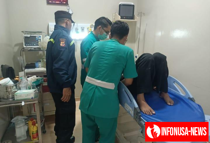 Sigap, Polsek Klari Evakuasi Korban Kecelakaan Lalu Lintas ke Rumah Sakit