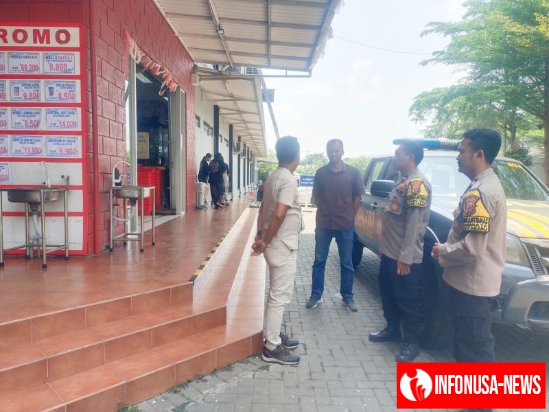 Piket Bawas Polsek Kotabaru Pimpin Patroli Sambang Supermarket Antisipasi Terjadinya Guantibmas