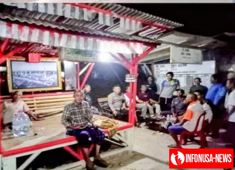 Bhabinkamtibmas Polsek Telagasari Lakukan Pembinaan Giat Siskamling di Desa Binaan
