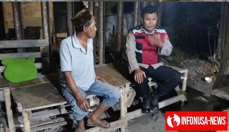 Bhabinkamtibmas Polsek Telagasari Giatkan Siskamling Bersama Warga, Antisipasi Gukamtibmas