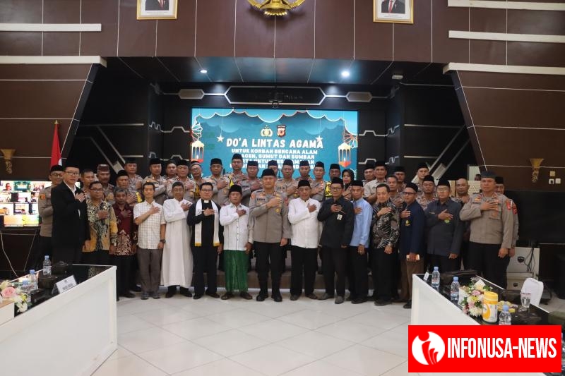 Polres Subang Ikuti Doa Bersama Lintas Agama Tingkat Polda Jabar, Wujud Kepedulian bagi Korban Bencana