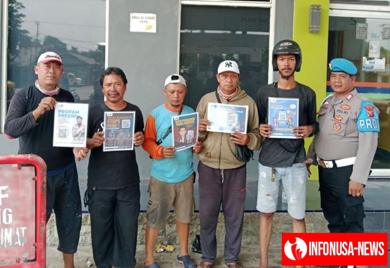 Propam Polsek Banyusari Melaksanakan Giat Sosialisasi QR Barcode ke Masyarakat