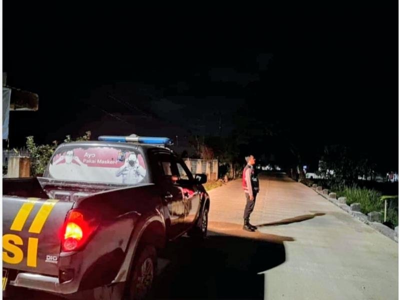 Halau Kejahatan Jalanan, Polsek Pangkalan Rutin Laksanakan Tugas Patroli Perintis di Pertigaan Tegalloa