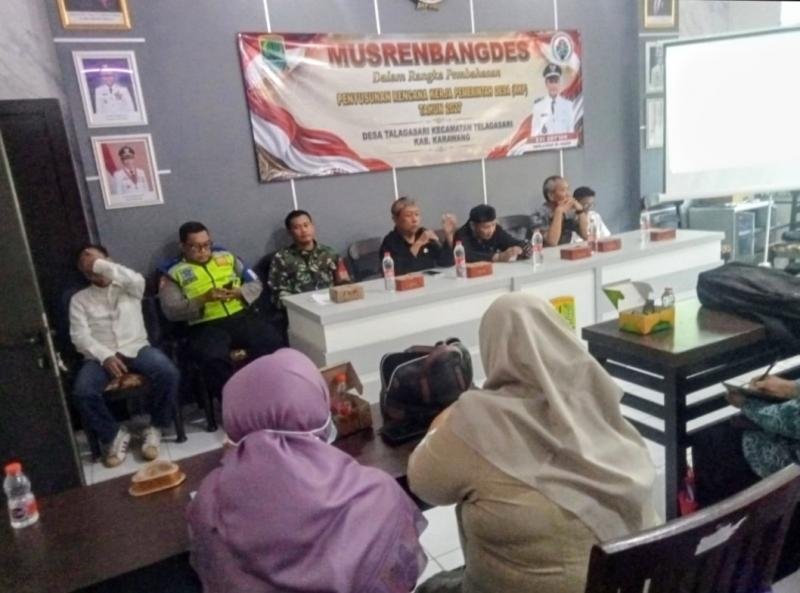 Polsek Telagasari Sosialisasikan Gerakan Tertib Lalu Lintas, Bripka Endang Ajak Aparatur Desa Jadi Teladan