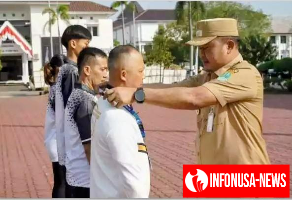 Wabup Karawang H. Maslani Lepas Ratusan Atlet ke POPDA XIV Jawa Barat Tahun 2025, Siap Torehkan Prestasi
