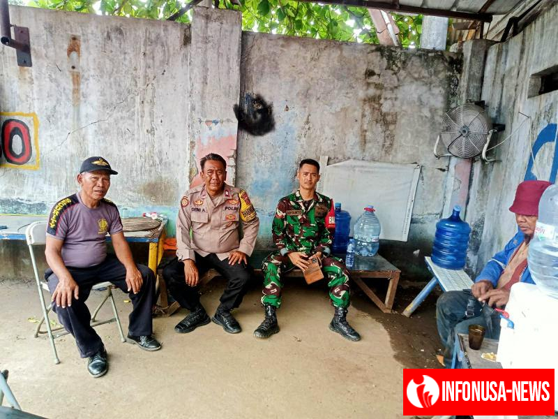 Sinergitas Babinsa TNI Bersama Bhabinkamtibmas POLRI Sambangi Warga Desa Binaan