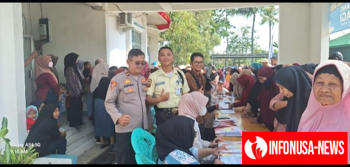 Kapolsek Pakisjaya Ipda Saefurrohman SH Monitoring Pembagian Kartu KKS Melalui Kartu ATM Bank BNI Kepada KPM Di Kecamatan Pakisjaya
