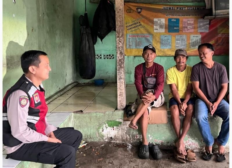 Ingatkan Masyarakat, Anggota Polsek Pangkalan Gaungkan Sosialisasi Bahaya Judol