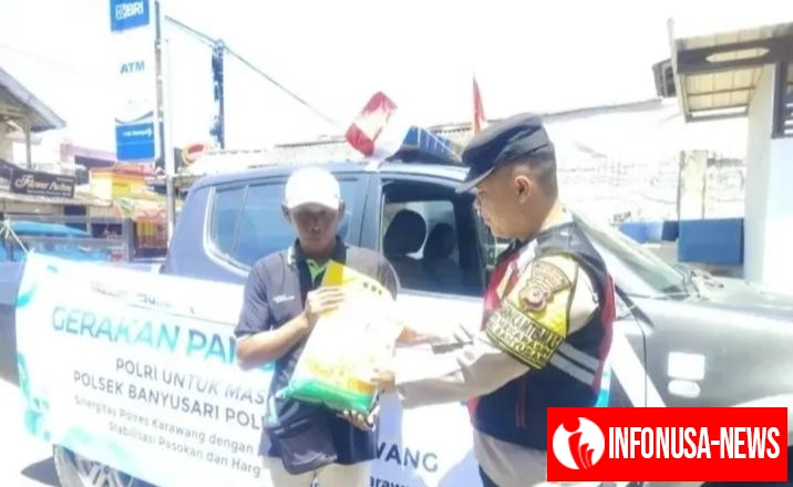 Polsek Banyusari Kembali Sediakan Beras SPHP (Stabilitas Pasokan Dan Harga Pangan) Murah Untuk Masyarakat