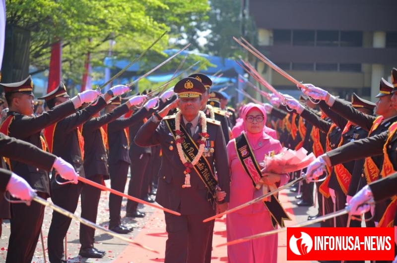 Polda Jabar Gelar Upacara Wisuda Purnabakti Brigjen Pol. Rinto Prastowo, S.I.K., M.H.
