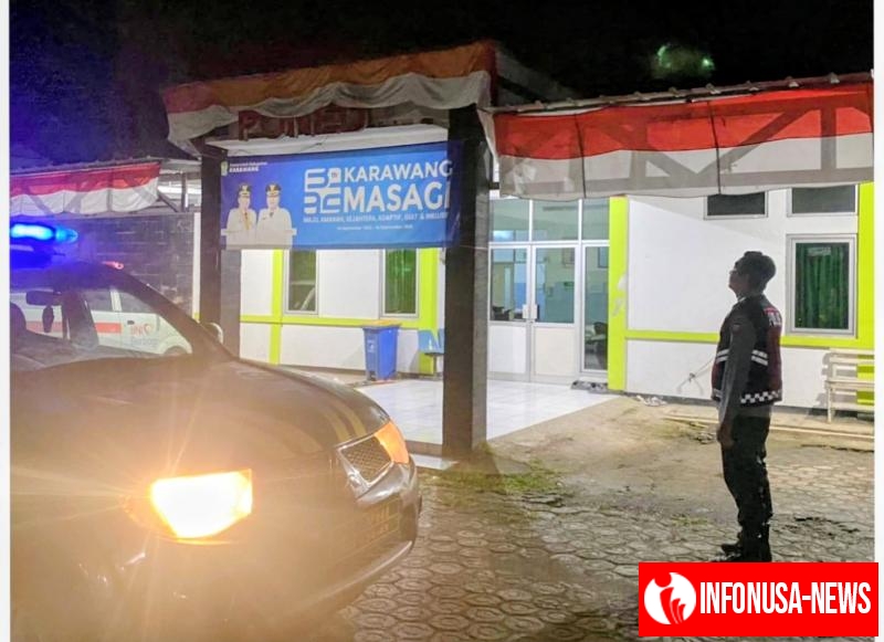 Polisi Lakukan Patroli Wilayah, Jangkau Lokasi UPTD Puskesmas Pangkalan, Cek Situasi Kamtibmas