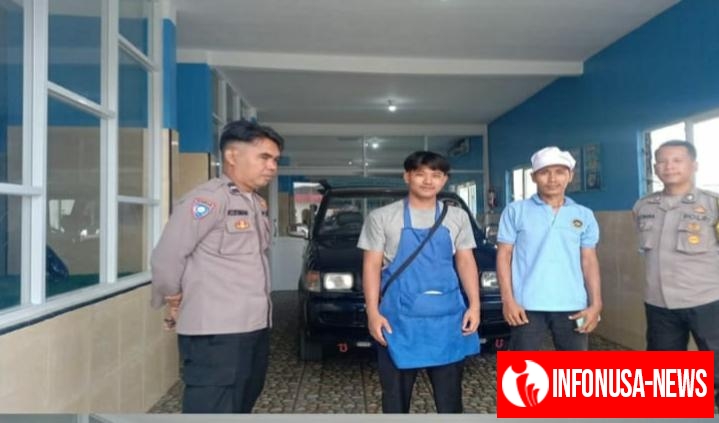 Anggota Piket Fungsi Polsek Rengasdengklok Laksanakan Patroli sekaligus Monitoring dapur SPPG Yasikal